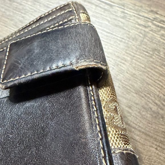 Authentic Gucci GG Canvas Bifold Wallet Brown Leather Trim Made in Italy - Picture 14 of 16